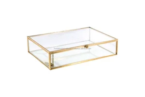 Glass Box Glass Shadow Box Decorative Storage Box