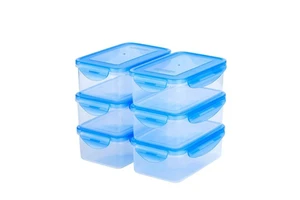 BPA Free Water Proof Food Storage Box 1100ml Rectangular Plastic Food Storage Container Box with Silicone Seal