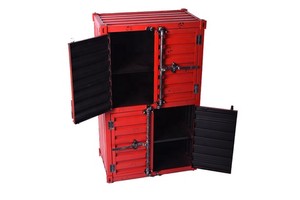 Decorative Metal Storage Cabinet Container Style Design