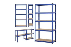 Manufacturer Customizes Wholesales New Sunken-Type Steel Storage Racks Corrosion Protection European-Style Five-Layer Shelves