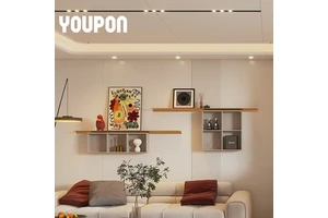 Hot Selling Modular Easy Adjustment Aluminium Alloy Home Decor Storage Wall Shelf for Living Room