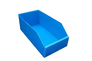Heavy Duty Stackable Plastic Storage Bins PP Material Plastic Storage Box with Open Front for Warehouse Shelf Organization