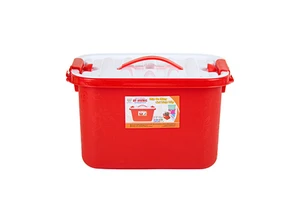 12L Eco-friendly PP Plastic Modern Multifunction Storage Box Handle for Kitchen Living Room Clothing Food-Durable Stackable