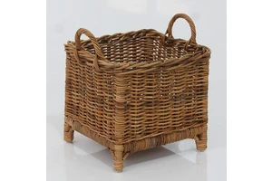 Modern Home Furniture Weaver Rattan Storage Basket for Living Room Bedroom Kitchen Apartment and Villa