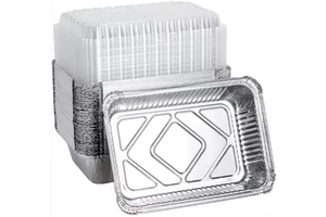 CB61 8700ml Barbecue Packaging Container Silver Aluminum Disposable Tray Baking Wedding Food Tray Full Size Roaster Steam Pan