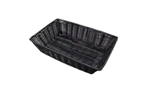 American Standard W12 X L18 X D3.5 Custom Sizes Synthetic Wicker Basket, Customized Colors Rattan Basket, Plastic Wicker Basket