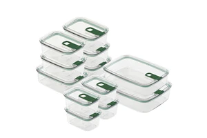 Kitchen Organizer Box Large Plastic Food Storage Containers Lids Clear Fruit Organizer Food Grade Airtight Silicone Free