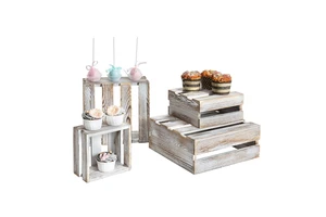 Wholesale Cheap Kitchen Decorative Polished Solid Wood Eco-Friendly Multifunctional Customizable Shelf-Sitting Storage Box