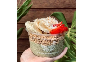 Custom Wholesale 8oz 12oz 16oz 24oz 32oz Disposable Dessert Acai Bowl Plastic Clear Pet Round Deli Container
