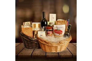 Natural Wicker Handled Basket for Gifts & Picnic Rattan Harvest Basket for Flowers Fruits Vegetables Eggs Gifts
