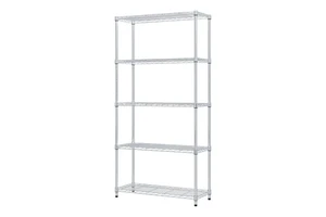 Modern Simplicity Design 5 Tiers Adjustable Livingroom Decoration Display Wire Shelf Sundries Book Storage Rack