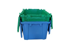 Heavy Duty Plastic Storage Attached Lid Containers Plastic Storage Moving Box