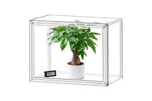DAYOOH Durable Tabletop Portable Greenhouse Transparent Stackable Acrylic Indoor Mini Greenhouse for Plants Nursery Germination