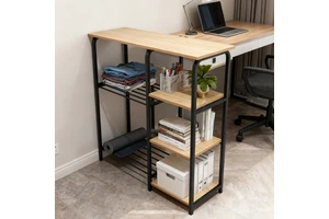 Modern Iron Four-Tier Floor-Standing Storage Rack & Organizer for Kitchen Living Room Bedroom-Portable Home Storage Holders