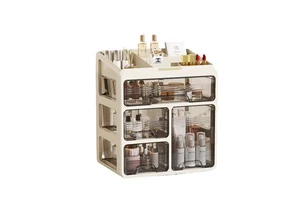 Drawer Type Desktop Storage Box Multi Layer Transparent Dormitory Student Stationery Book Organizer Cosmetics Storage Box