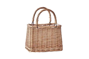 Flower Baskets Rattan Weaving Flower Arrangement Portable Outdoor Holiday Wicker Picnic Basket Gift Picnic Basket