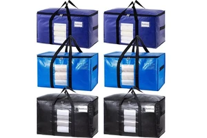 Medium And Large Storage Totes Bags College Dorm Essentials Moving Supplies Storage Bags Moving Boxes For Packaging Moving