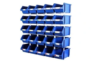 Industrial Wall Mounted Accessories Warehouse Plastic Nut and Bolt Storage Bins