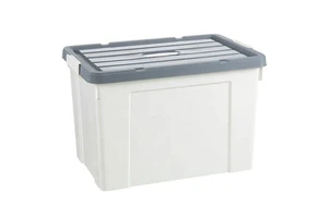 Plastic Transparent Storage Box Large Storage Box with Lid