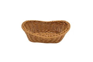 Wholesale New Designed Multifunctional Woven Vegetable Supermarket Wicker Rectangular Plastic Rattan Basket