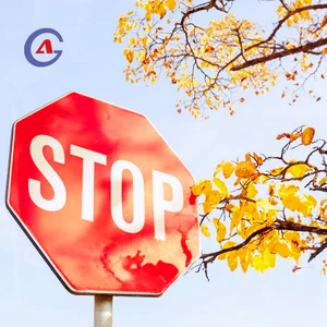 GUANGAN Reflective Stop Sign UV Protected Rustproof Aluminum Street Highway Roadway Safety Parking Lot Construction Area
