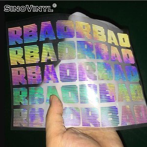 SINOVINYL Fabric Clothing Textiles T-shirt Rainbow Reflective DIY Craft Iron On Heat Transfer HTV Vinyl Vinil Rolls