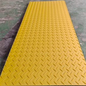 Industrial Anti Slip HDPE Ground Protection Mats Heavy Load Abrasion Proof Temporary Access Mats For Oilfield Airport