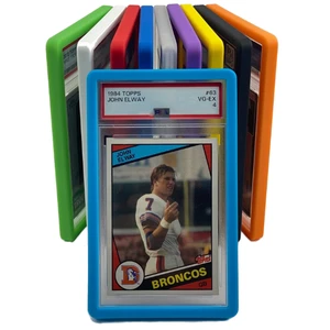 Premium Silicone Graded Card Slab Protectors Shockproof Guard Cases For PSA, BGS, CGC Trading Cards With Color Options