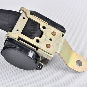 For 3-Point Retractable Car Seat Belt School Bus Safety Belt Full Set Hardware Bolts Made Durable Polyester Black Custom Logo