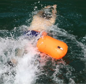 Advanced Inflatable PVC Safety Buoy For Open Waters - Portable Floatation Device With Quick-Release Buckle