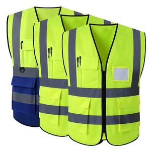 Security Jacket Construction Warning High Visibility Work Reflective Clothing signal Safety Reflective Vest Clothing