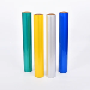 Acrylic Reflective Sheeting Materials Color Reflective Stamped Film Sticker High Visibility Reflective Material