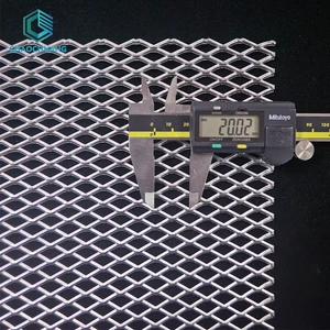Custom Size Aluminum Expanded Metal Mesh Diamond Aluminum Stretch Mesh For Construction Decoration Safety Fence