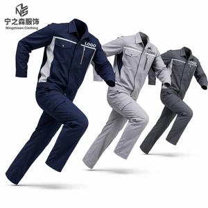 High Quality Breathable Spring and Autumn Polyester-Cotton Safety Work Coverall for Construction Site & Coal Mine Use