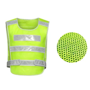 Construction Vest Traffic Sanitation Site Reflective LED Flash Polyester High-end Annual Inspection Summer Breathable Mesh ANSI