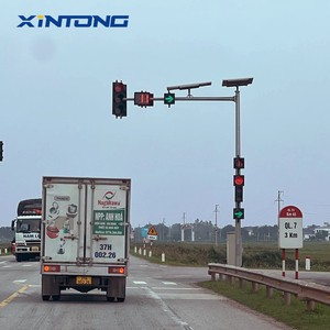 XINTONG Solar Led Traffic Light Led Green P[edestrian Traffic Light Wireless Control Signal Light IP65