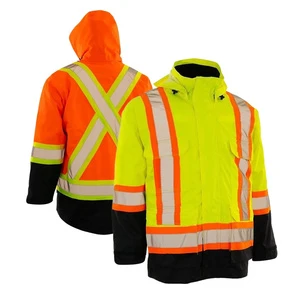Hot Sale Enhanced Jacket Airport Hi Vis Reflective Construction Winter Work Wear