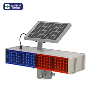 Traffic Powered LED Flashing Rechargeable Road Solar Warning Light Plastic Rubber Construction High-Intensity Prismatic Baoye
