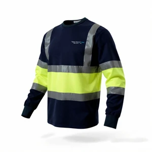 Shrink Resistant Work Polo Ppe Clothing Fr Breathable Construction Orange Construction Safety Shirts Long Sleeve Reflective