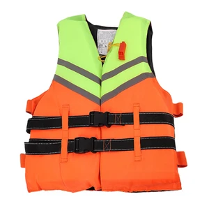 Reflective Oxford Cloth Life Jacket with 80N Buoyancy Foam for Flood Control Swimming Boating Drifting Sea Fishing Rescue