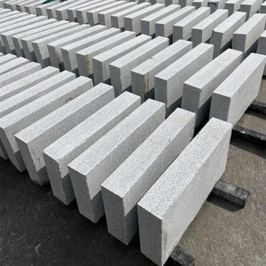 Granite Curb Stone for Municipal Landscape Engineering Macheng Origin Applications Flower Beds Vegetable Fields Tree Pools