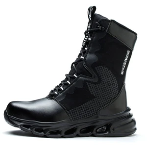 Newest Labor Protection Safety Shoes High Top Breathable Protective Shoes Wear-resistant Lightweight Work Shoes for Men