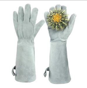 Cow Split Leather Welding Glove Heavy Duty Workplace Welder Hand Safety Gloves Fireproof Cotton Warm Gloves