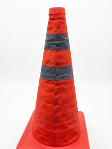 High Quality Oxford Fabric Lightweight Traffic Cone Reflective Collapsible Telescopic Foldable Safety Marker For Parking Lots