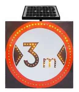 Solar LED Reflective Traffic Sign Board Highway Safety Delineator with Arrow for Road & Traffic Signal Navigation