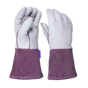 Strong Durable TIG MIG Welding Gloves Cowhide Fleece Liner Molten Metal Splash Test Type Protection for Fabrication Environments