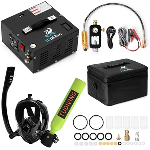 TUDIVING Factory Wholesale 0.5L Inflatable 6-10min Snorkeling All-in-One Portable Scuba Compressor Diving Kit With Storage Bag