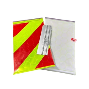 Night Operations Active Lighting Truck Tailgate Reflector Flag E8 Certified PVC Honeycomb Warning