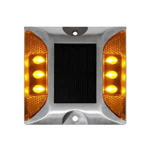 Suppliers in China Pedestrian Crossing Warning LED Pavement Traffic Lights Safety Blinkers Roadway Solar Road Stud
