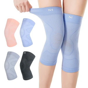 KS-2300# Compression Thin Knitted Knee Sleeve Anti-slip 3D Design Knee Brace Soft Breathable Knee protection